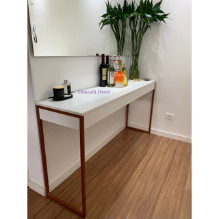 Aparador Buffet Industrial Balcão Casa Aço e 100% Mdf 90 x 40