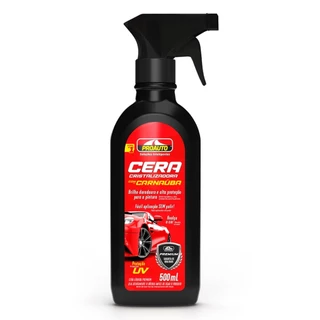 Cera Cristalizadora Com Carnauba Spray ProAuto 500ML