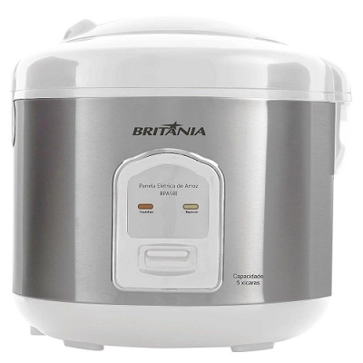 Panela Elétrica De Arroz 127v Britânia Bpa5bi Inox 5 Xícaras