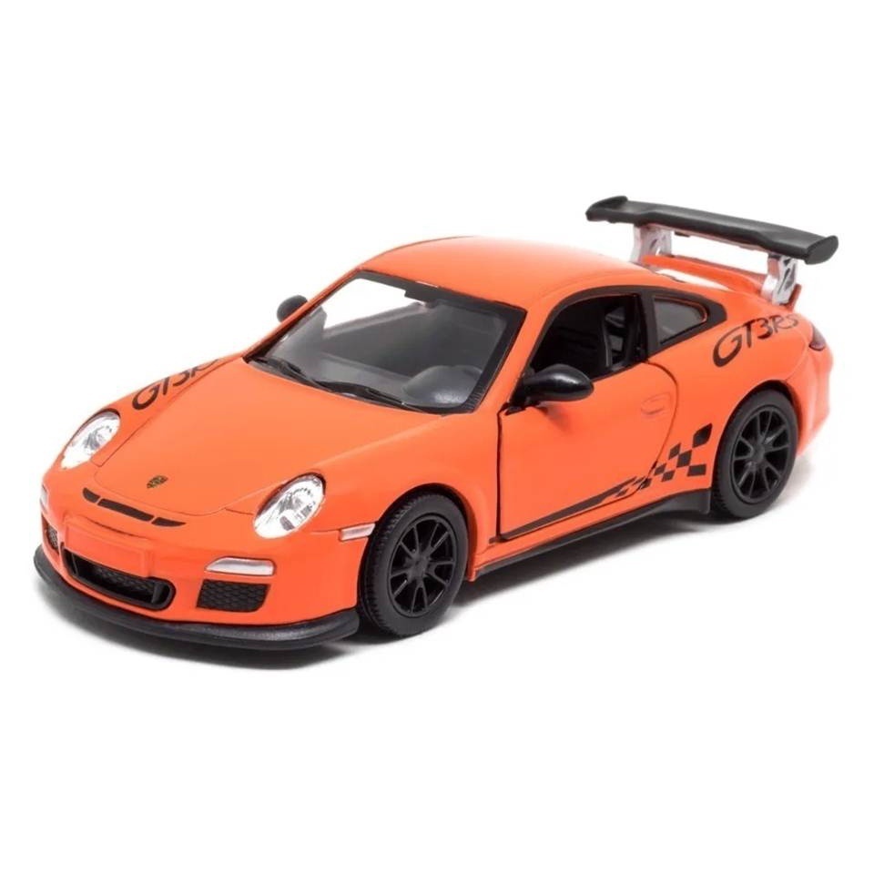 Kinsmart Porsche 911 GT3 RS Modellauto – Maßstab 1:36, Orange, Mit Pullback-Antrieb