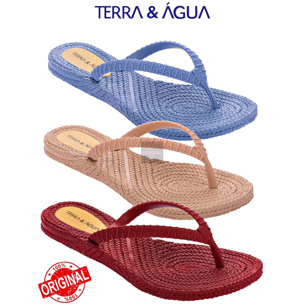 CHINELO TERRA E AGUA FEMININO CONFORTAVEL CANCUN ORIGINAL ...