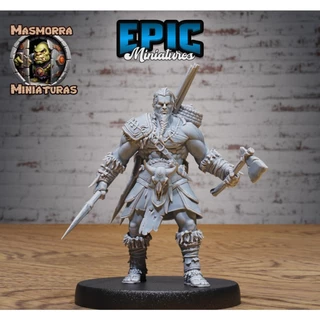 Kit Miniaturas RPG - Bárbaros (4 peças)
