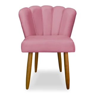 Cadeira Decorativa Poltrona Flor Sala Estar Salao de Beleza Recepção Escritorio e Penteadeira