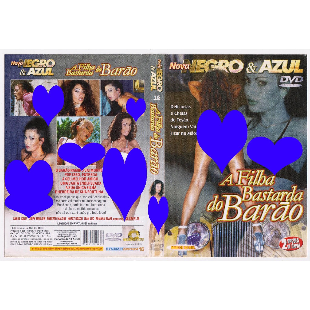 Dvd A Filha Bastarda do Barão Nova Negro e Azul Filme Vintage porn  