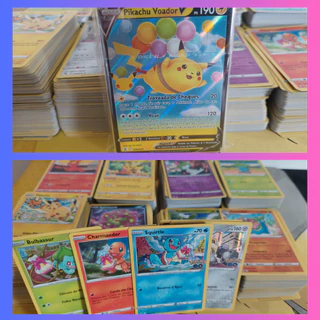 Lote de 50 cartas originais de Pokémon + 5 Brilhantes + ULTRA RARA