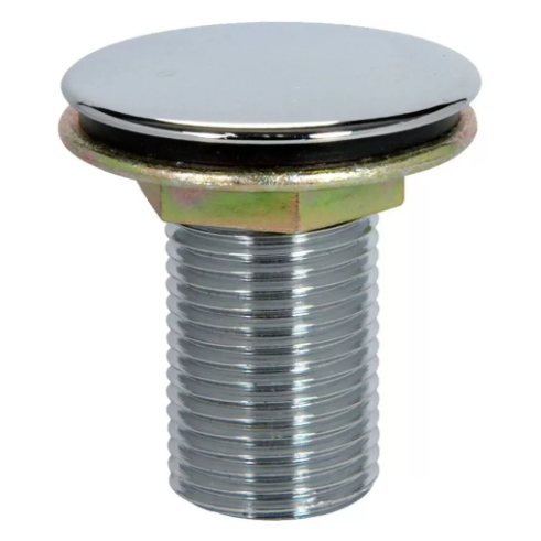 Tapa Furo Plug Metal Cromado 1/2 Pia, Lavatório, Cozinha e Bidê, OBS ...