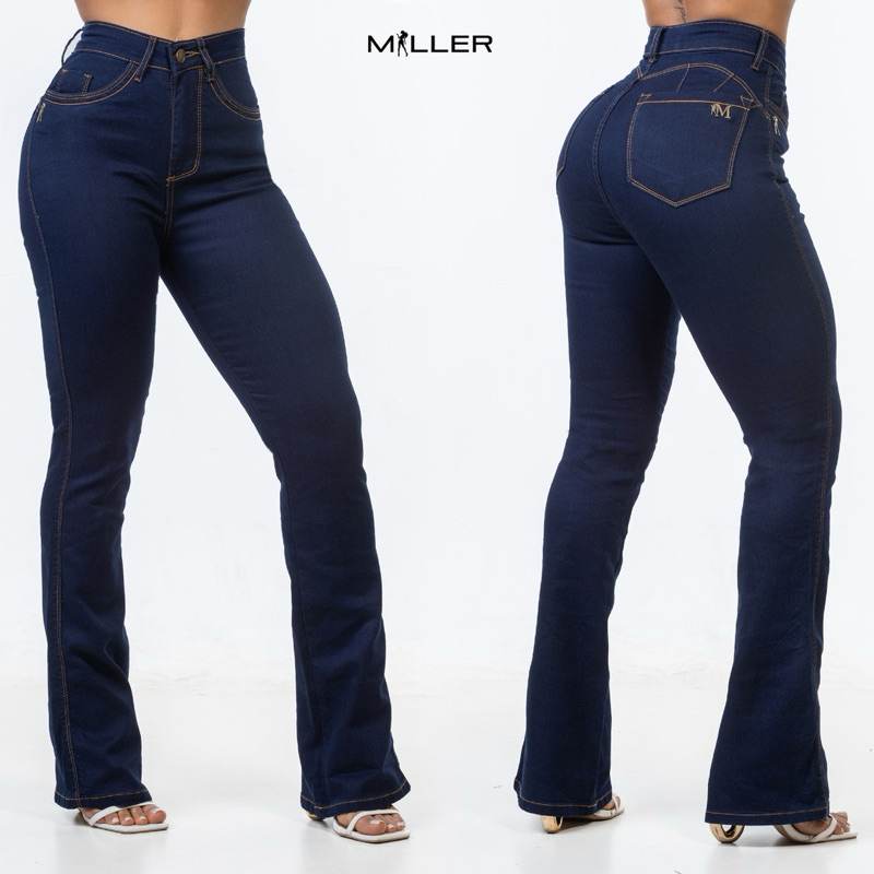 Calça flare jeans store miller