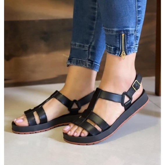 Sandálias Feminina Sandalhas Plataforma Ortopédicas Anatômicas Adulta ...