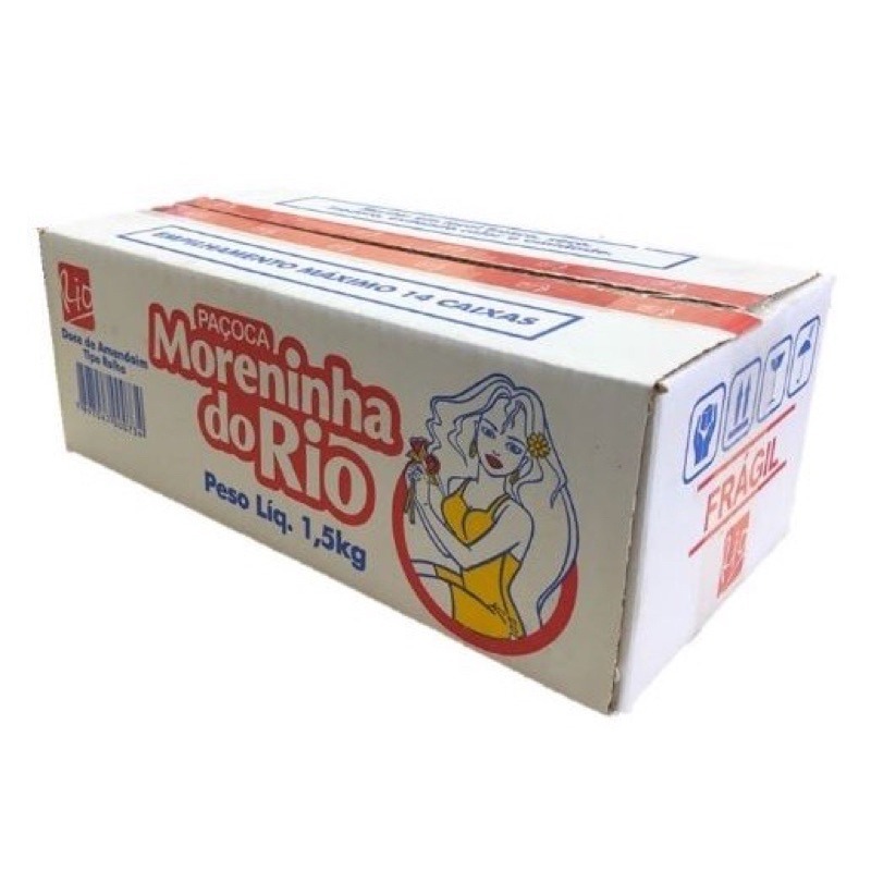 Paçoca 100x1 Moreninha Do Rio Embrulhada Caixa