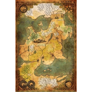 Poster: Game of Thrones - Mapa do Norte