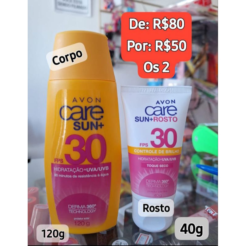 Protetor Solar Rosto e Corpo FPS30 | Shopee Brasil