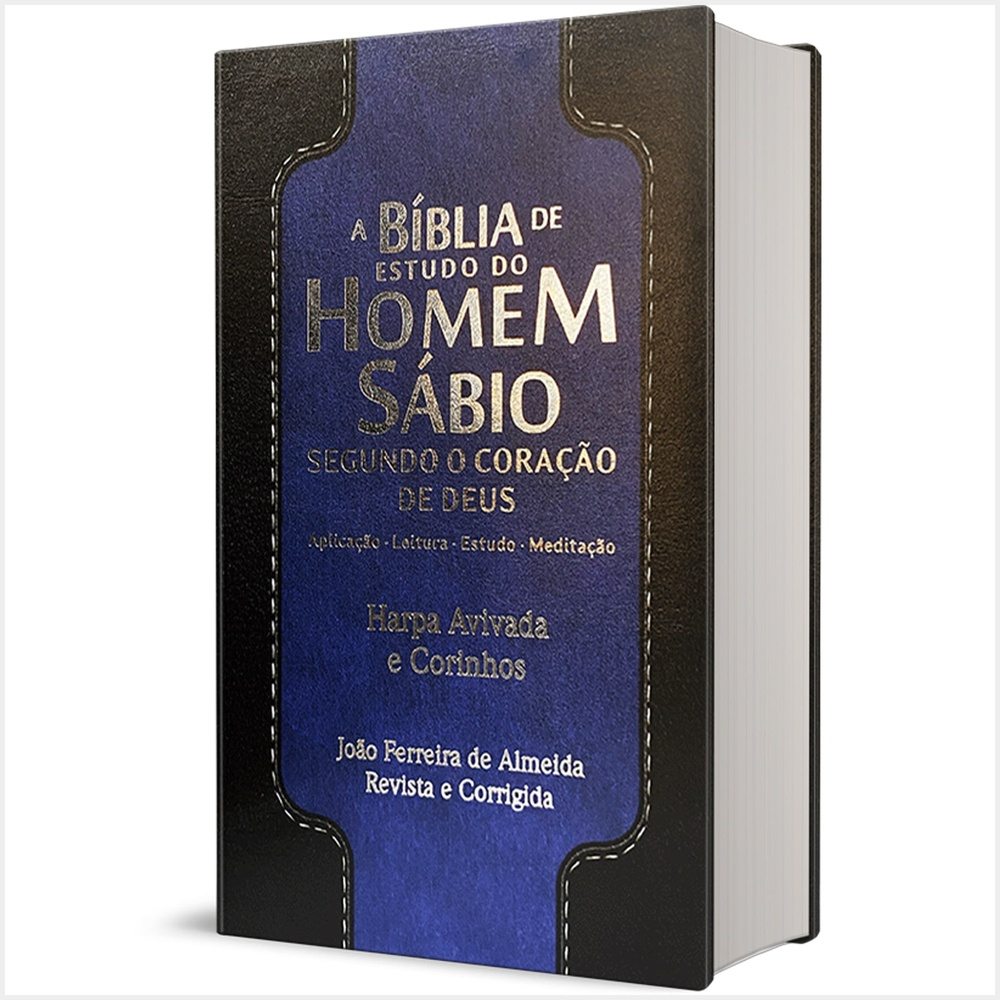 Bíblia Sagrada De Estudo do Homem Sábio Com Harpa Avivada e Corinhos ...