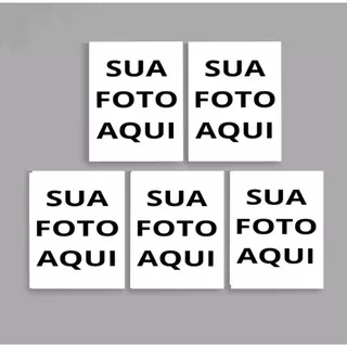 Kit 5 Quadrinhos Quadro personalizado com sua foto Premium presente sala quarto Família