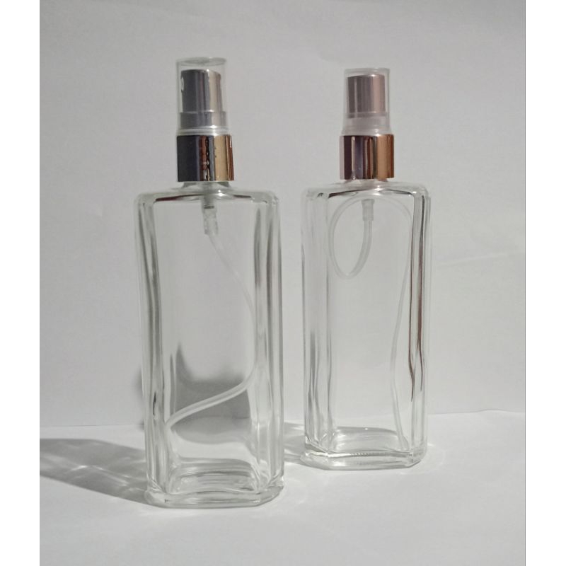 Frasco vidro para perfumes100ml com spray e tampa