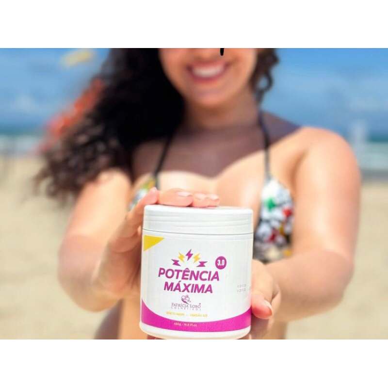potência máxima 3.0 450g Patrícia Lobo + Fixador de marquinha