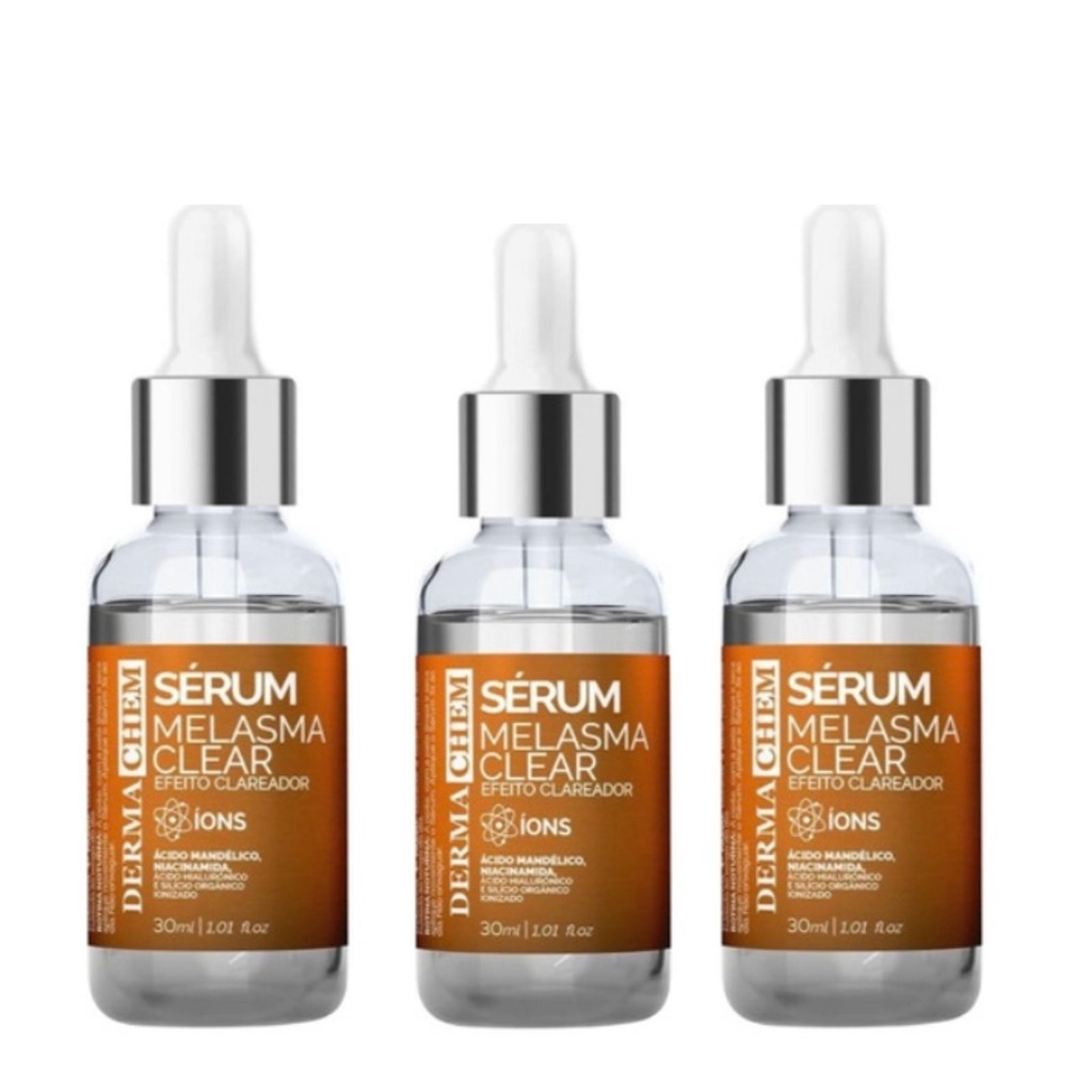 Kit Sérum Facial Tratamento Clareador para Manchas e Melasma do Rosto ...