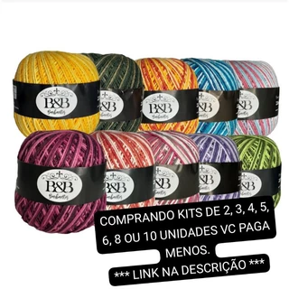 Barbante B&B Degradê Novelo 200g em Oferta na Shopee