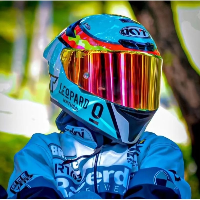 Capacete KYT D-City Dennis Foggia Leopard Aberto