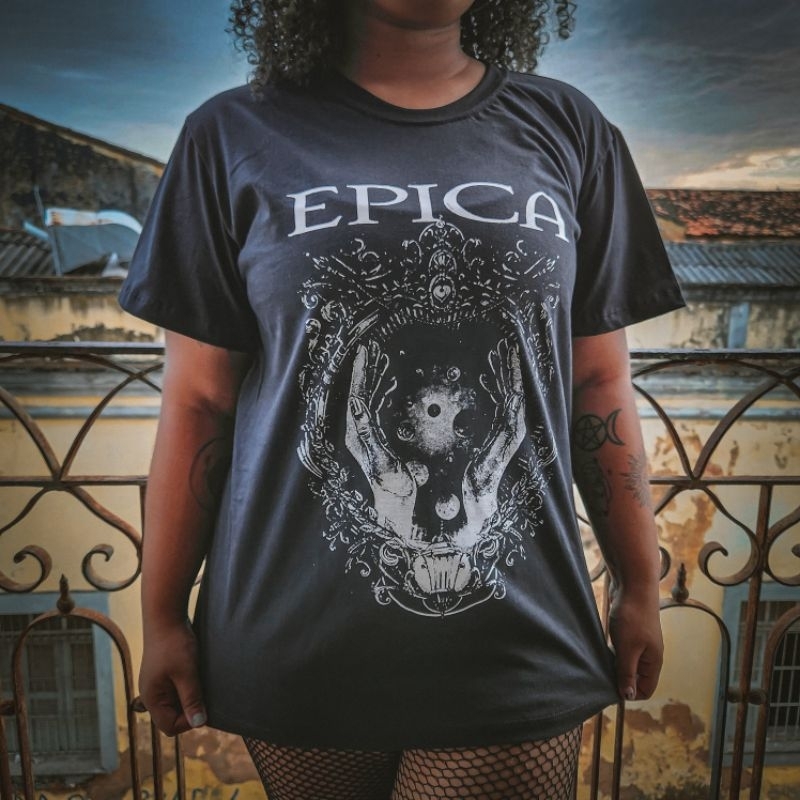 camisa de rock Epica disponível todos os tamanhos