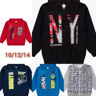 Kit com 5 Casacos/Jaquetas de inverno Infantil/Juvenil Moletom Masculino - cores não repetem