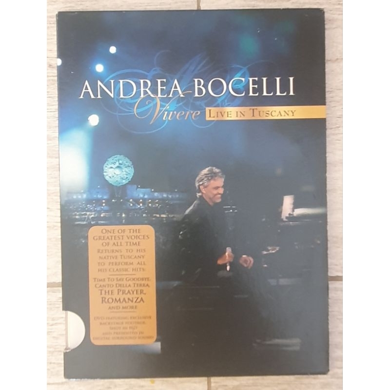 dvd Andrea Bocelli Vivere Live in Tuscany Shopee Brasil