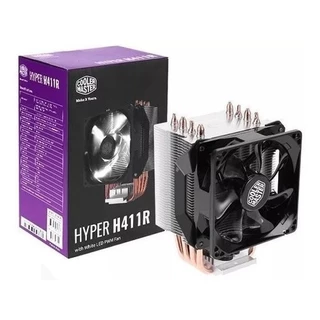 Cooler Master Hyper H411r Led Branco 4 Heatípes Cobre P/ Processador Intel Cpu Lga 2011-V3 2011 - Intel® LGA 2066 / 1151 / 1150 / 1155 / 1156 / 1366 / 775 e AMD RYZEN AM4 / AM3+ / AM3 / AM2+ / AM2 / FM2+ / FM2 / FM1