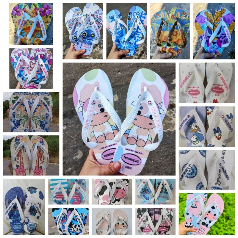 Kit chinelo feminino 10 pares sortido para revenda