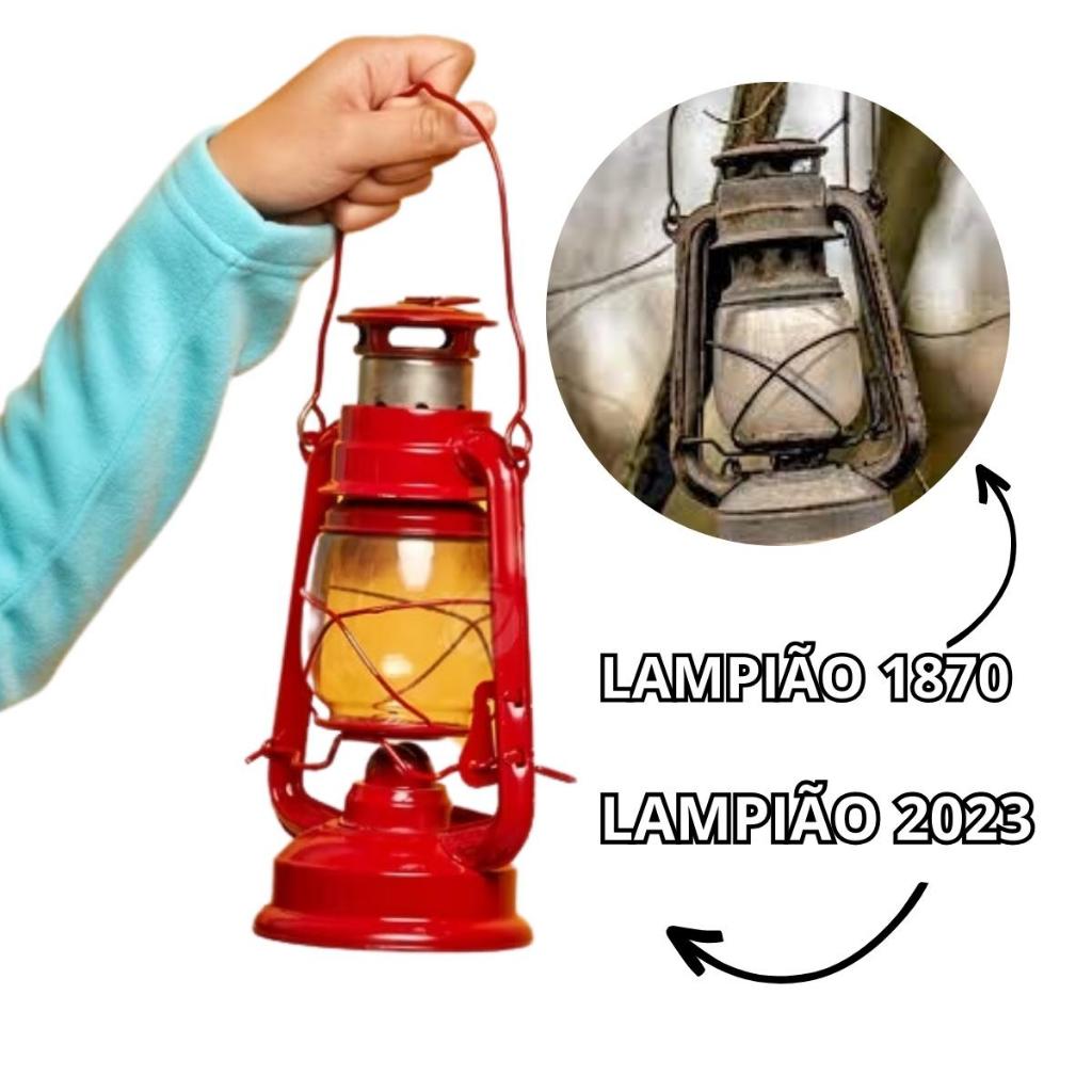 Lampião Lamparina Querosene Retro Modelo Antigo | Pavio para lampião