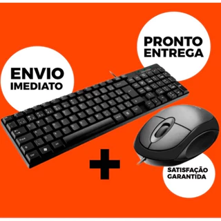Kit Teclado e Mouse USB Usb Para notebook e computador Teclado Usb Multimidia Mymax Daily