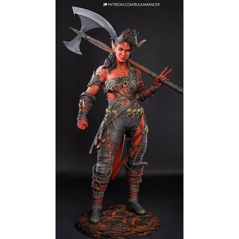 Karlach action figure impressora 3d