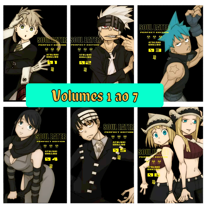 Soul Eater Perfect Edition Mangá Vol 1,2,3,4,5,6,7 (Novo - Lacrado