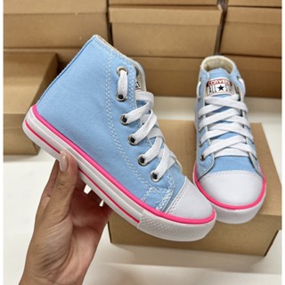 All star branco cano best sale alto infantil