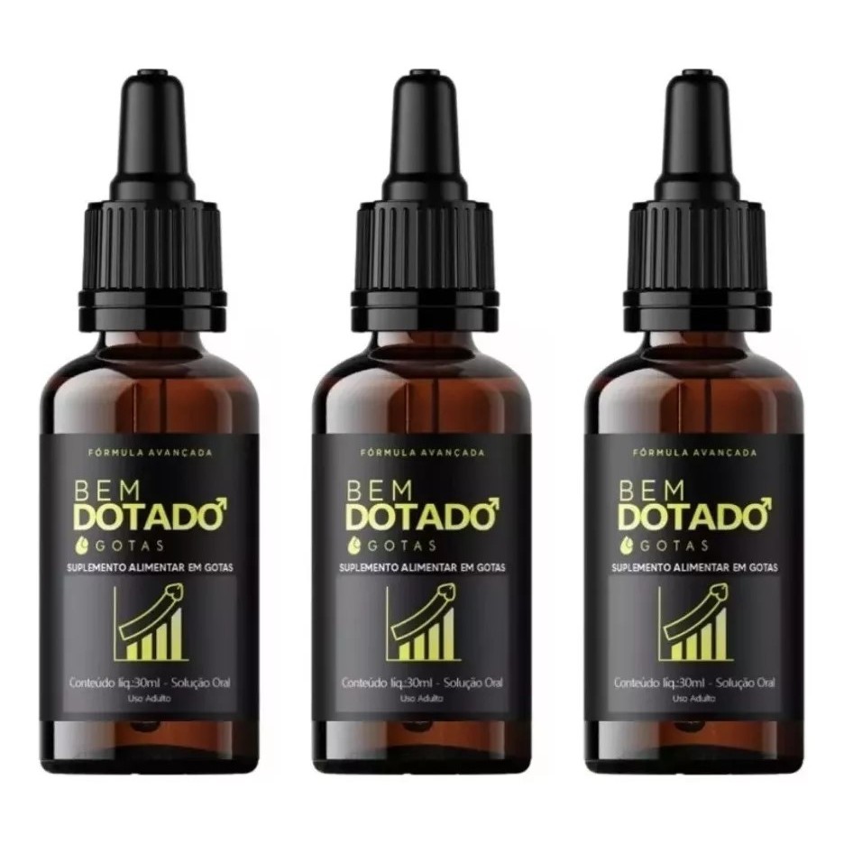 3x Frascos Bem Dotado - Dure Mais Tempo Na Cama E C/ Potência | Shopee  Brasil