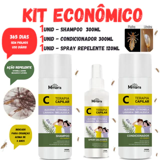 Shampoo Condicionador Para Piolho E Lêndea Elimina Piolhos Acaba Coceira
