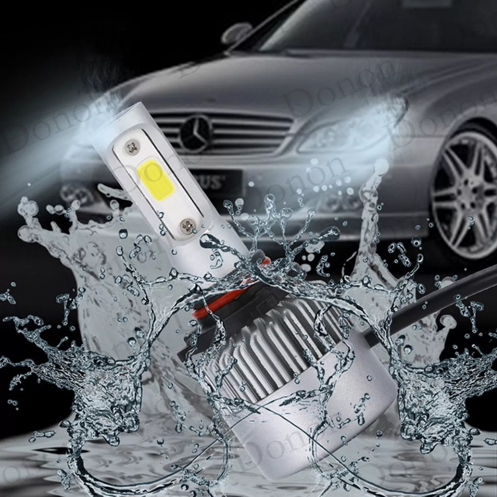 Par Lâmpada Automotiva H16 Led super forte Carro Farol C6 | Shopee Brasil