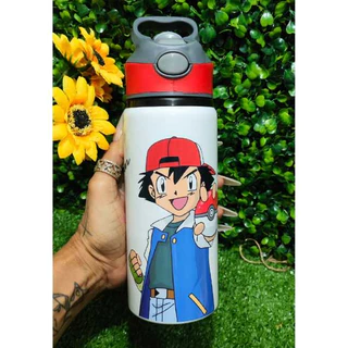 Garrafa de aluminio 500 ml pokemon com nome