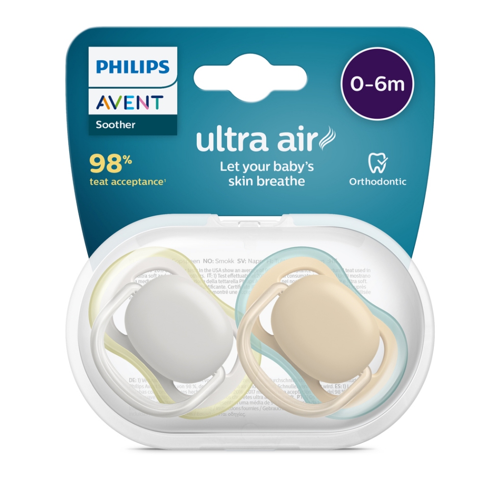 Chupeta Ultra Air 0-6 meses dupla lisa SCF085/15