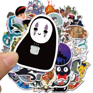 Kit com Adesivos Totoro e Studio Ghibli stickers kids paisagens exuberantes e criaturas fantásticas