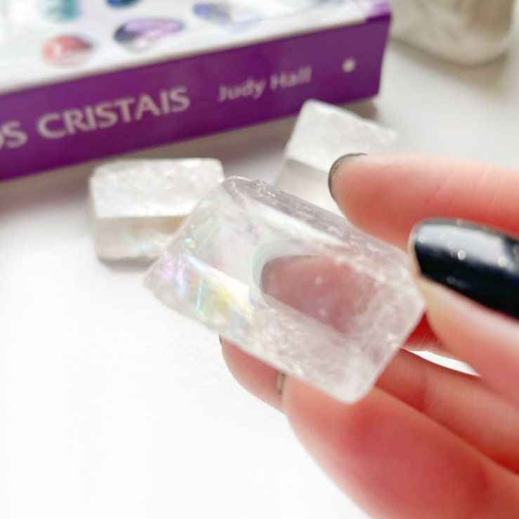 Calcita Ótica Branca Natural Bruta