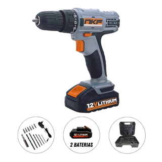 Furadeira Parafusadeira Maleta 13 Acessórios e 2 Baterias 12V FP12X2 NKF