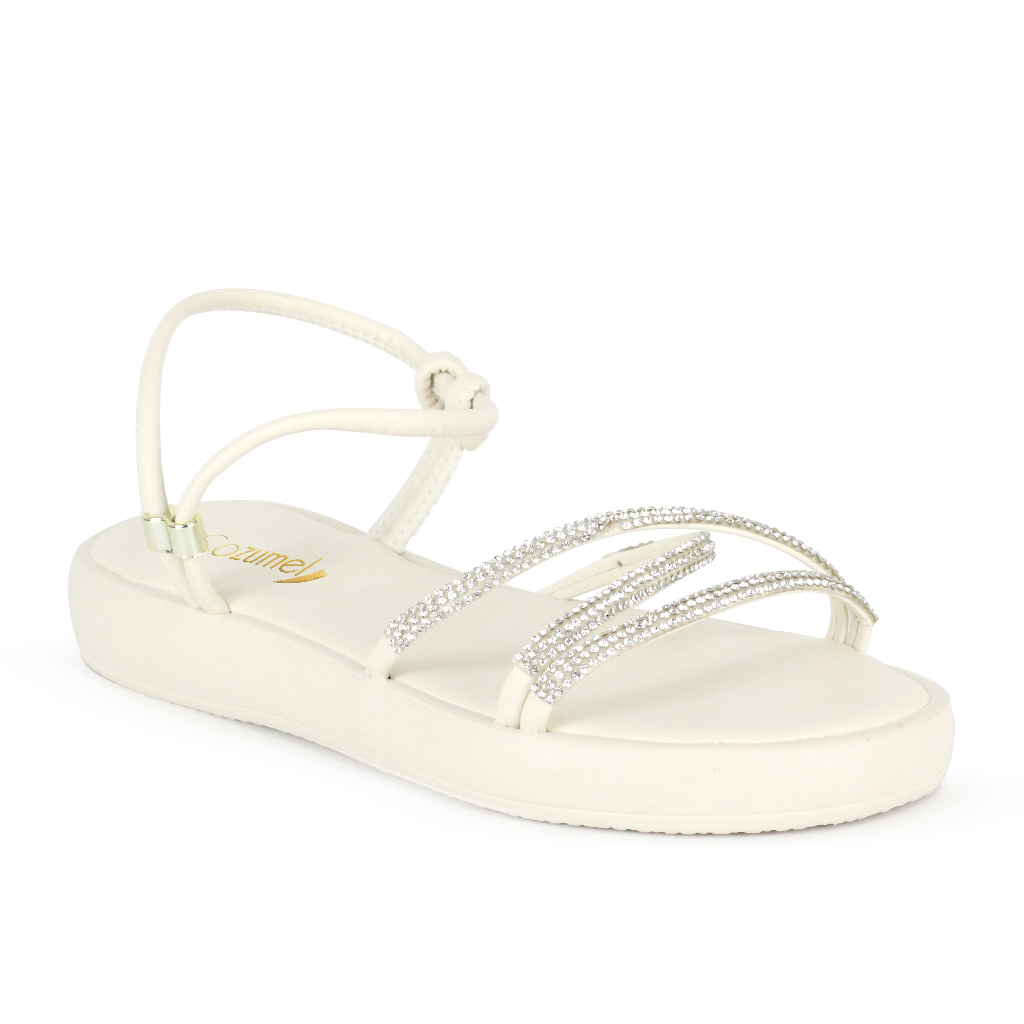 Papete Sandália Strass Regulagem Original Cozumel Confortável Premium Macia Promoção de Lançamento