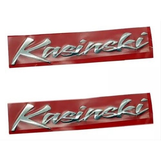 Par de Adesivos Kasinski Resinados Alto Relevo Moto