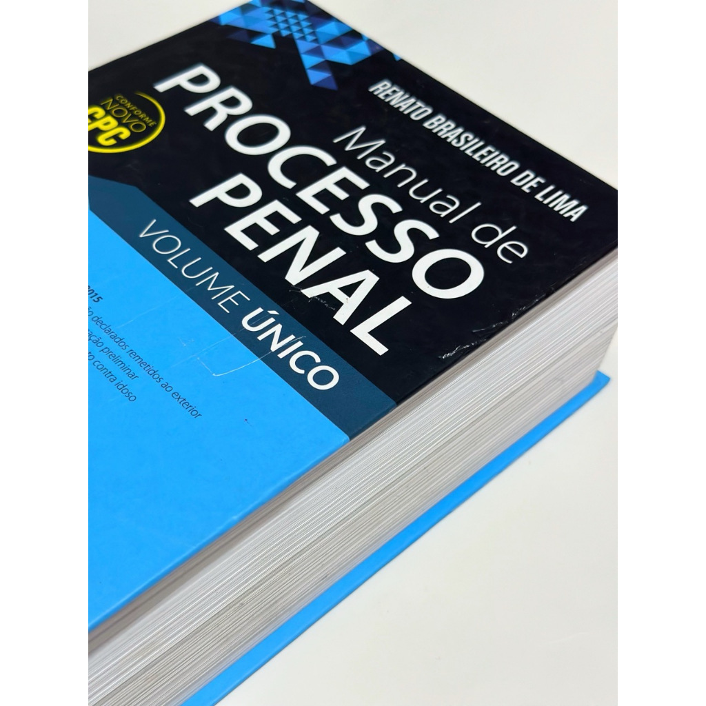 LIVRO: Manual de Processo Penal - Vol. Único - Renato Brasileiro de ...