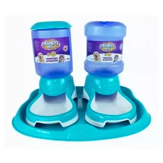 Bebedouro E Comedouro Automatico Para Cachorros E Gatos 2l. com Bandeja organizadora inclusa.
