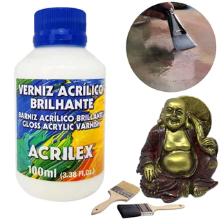Verniz Acrílico Brilhante Acrilex 100ml atóxico Original