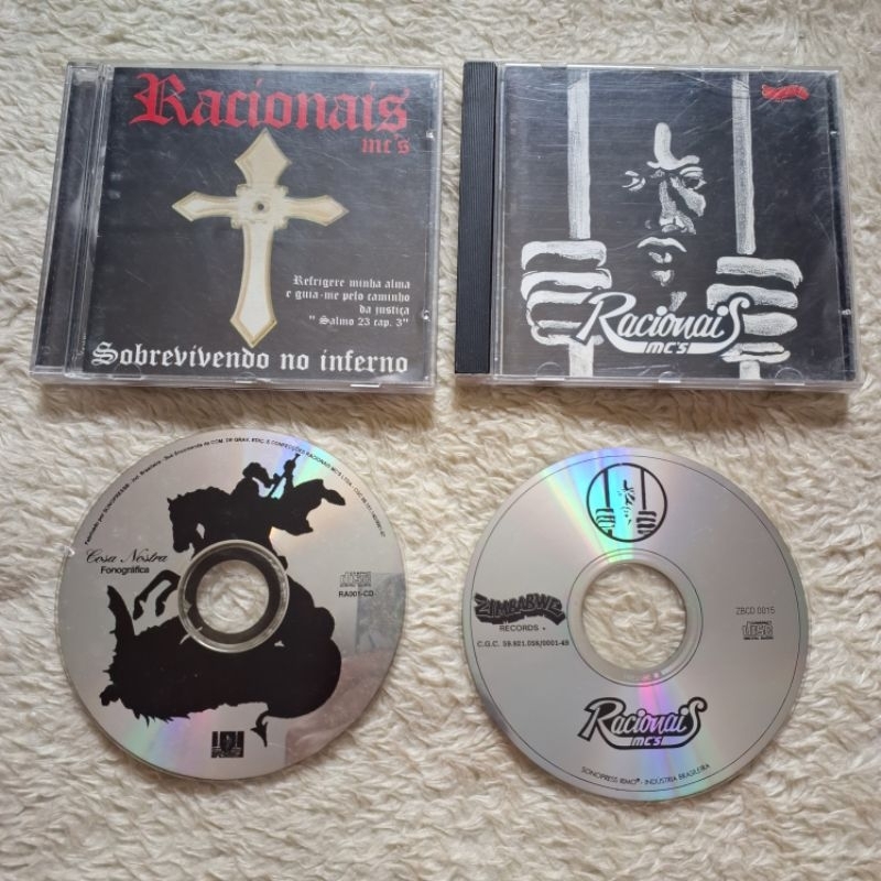 Lote 2 Cds Racionais MC's - Sobrevivendo Ao Inferno & Raio X do Brasil ...