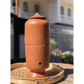 Filtro de barro 5 litros com vela + torneira (2 litros e 500 ml em cada parte) !!!