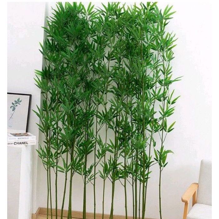 10 Planta Artificial Galho Haste de Bambu Unidade 1.05m Toque Real