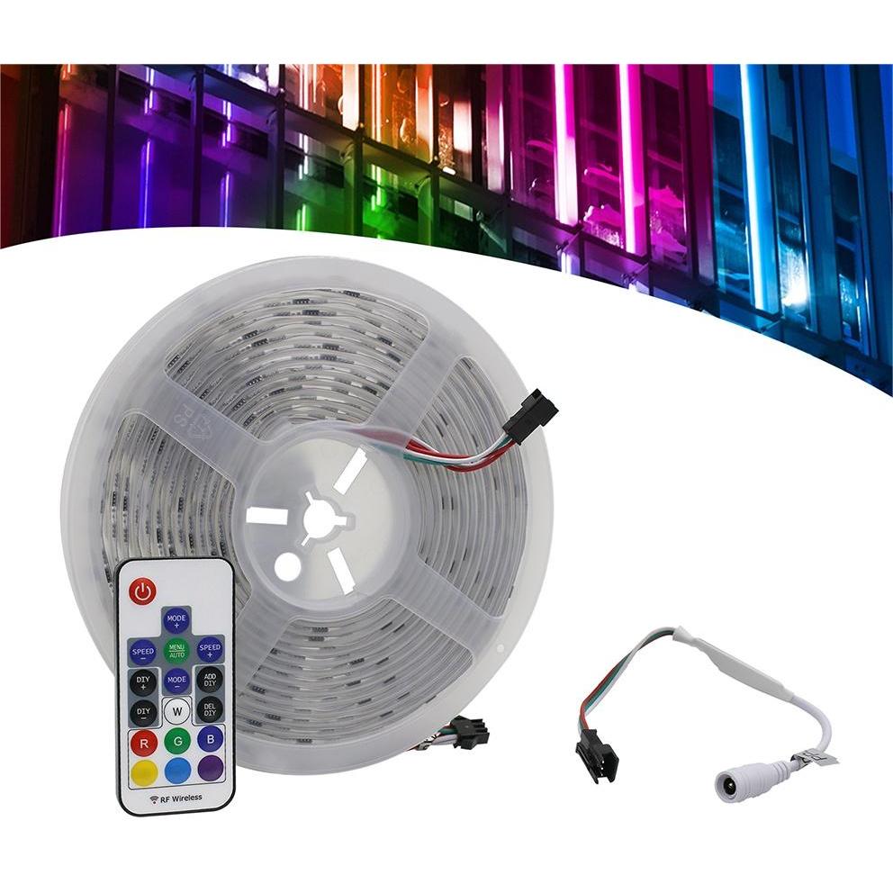 Fita Led Digital Rgb 5 Metros 2811 Ip67 300 Led | Shopee Brasil