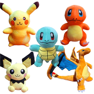 Pelucia Pokemon Fofo Pikachu Charmander Squirtle Bulbasaur Charizard Eevee Bulbassauro Ivysaur Pichu Raichu Venusaur